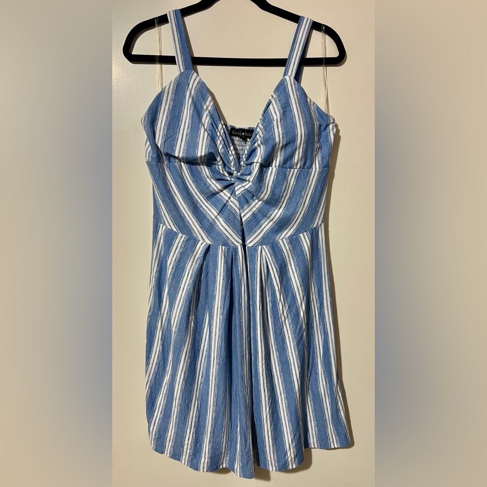 Derek Heart Striped Dress